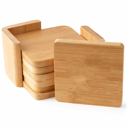 Bamboo Coaster Set - 8pack