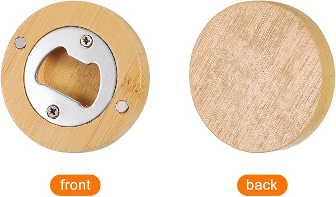 bamboo magnetic beer opener - pack of 50