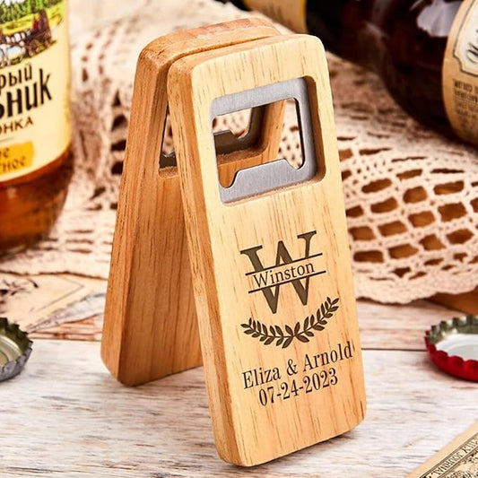 wood beer opener - pack of 50