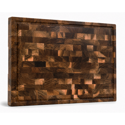 Black Walnut Wood End Grain Thick Chopping Block - Case of 6
