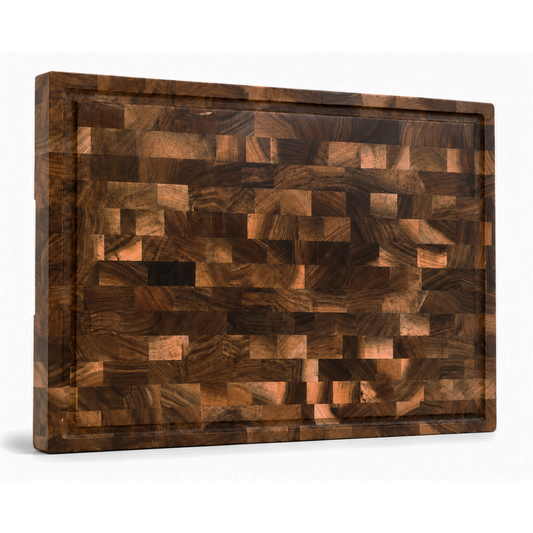 Black Walnut Wood End Grain Thick Chopping Block - Case of 6