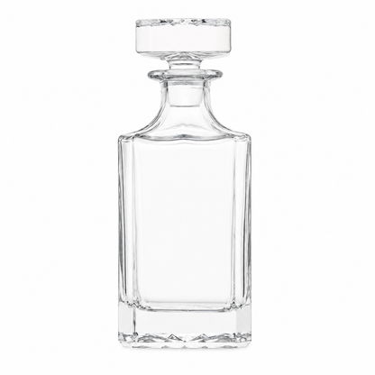 750 ML / 25 OZ Single Square Whiskey Decanter - Case of 6