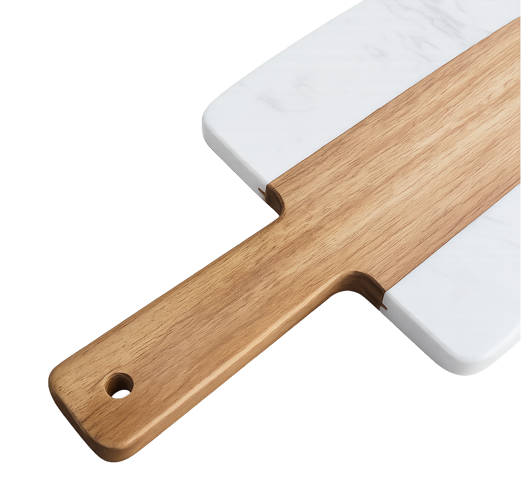 Acaia Wood and Marble Charcuterie Board - Case of 10