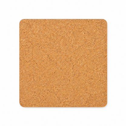 10mm Square Cork Coaster - Case of 50