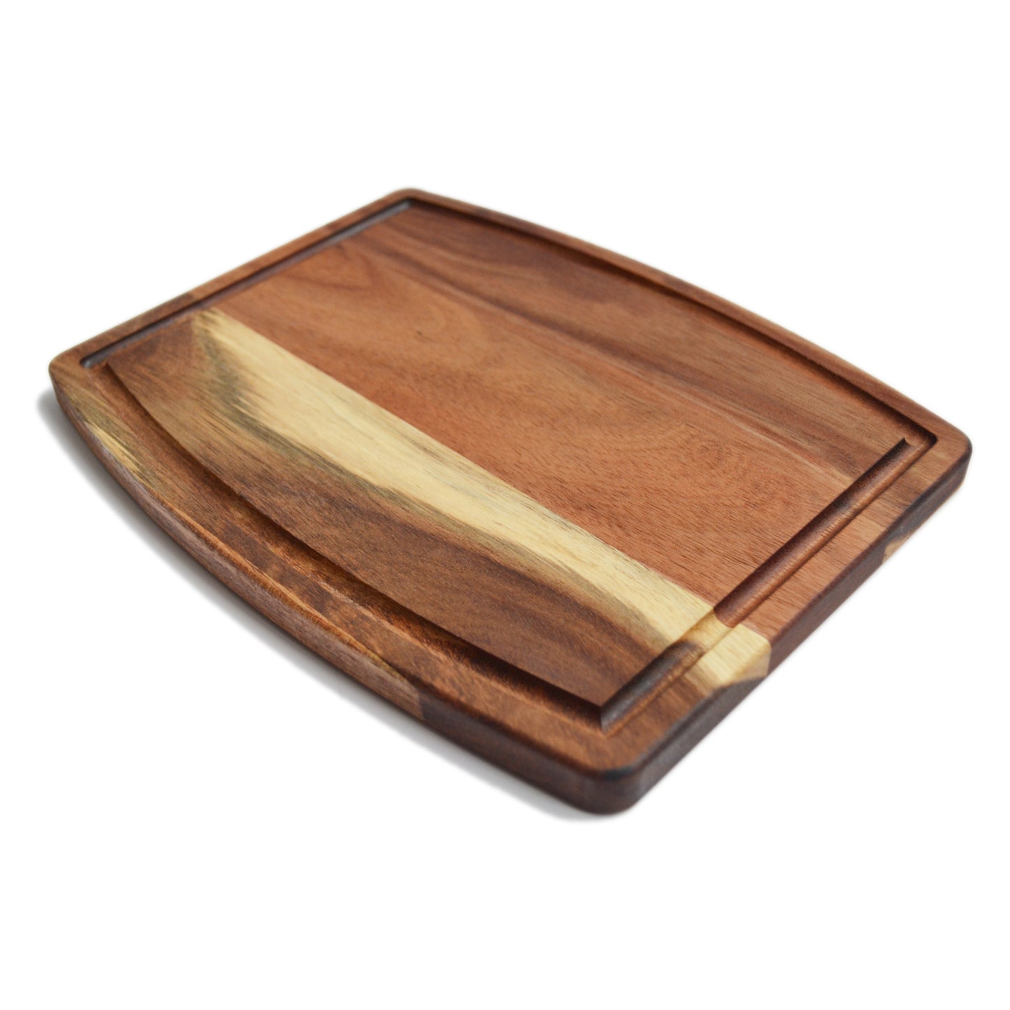acacia wood curve shape cutting board - pack of 10