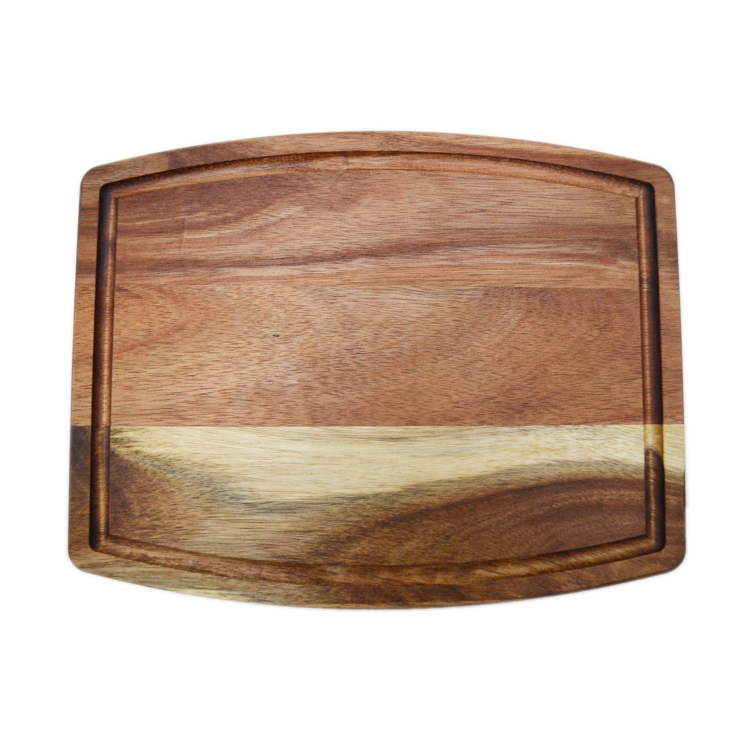 acacia wood curve shape cutting board - pack of 10