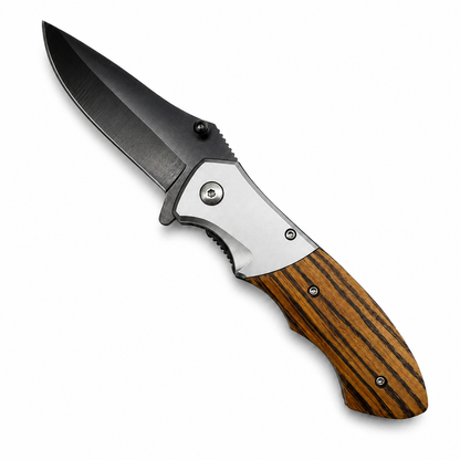 Wooden Handle Pocket Knife - Case of 12