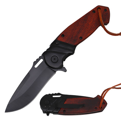 Wooden Handle Pocket Knife - Case of 12