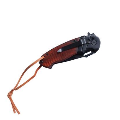 Wooden Handle Pocket Knife - Case of 12