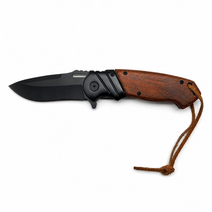 Wooden Handle Pocket Knife - Case of 12