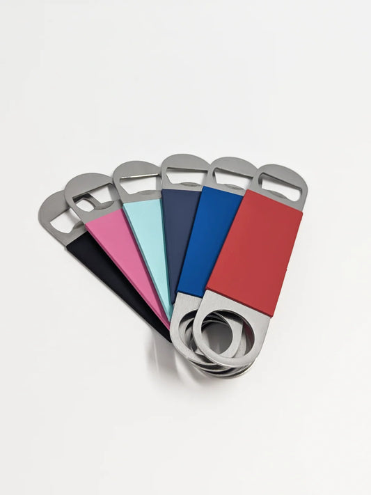 Metal Leather Stainless Steel Opener