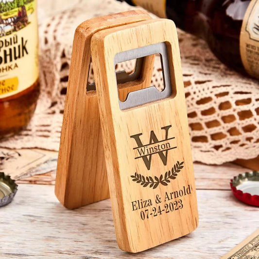 Wooden Grain Bottle Opener