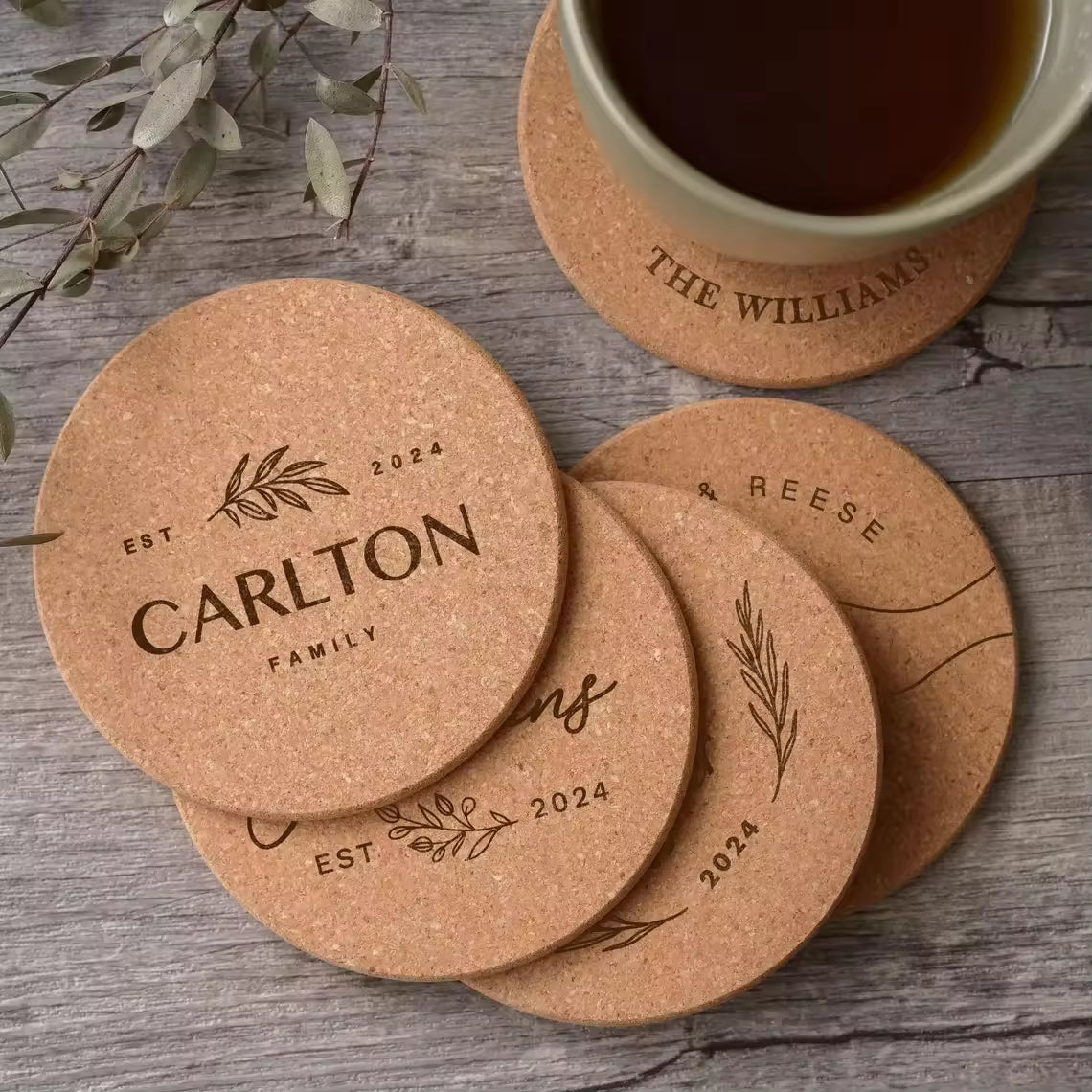 10CM Cork Coaster- 50pcs