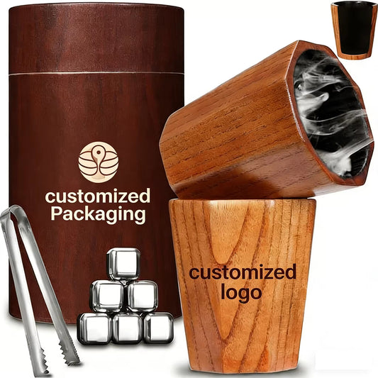 Wooden Whiskey Cup ﻿