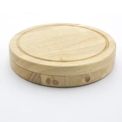 Rubber Wood Cheese Board-12Set