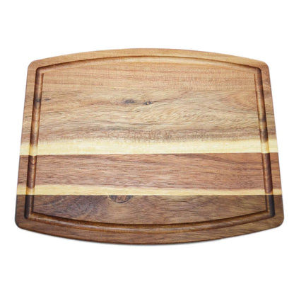 Curved Acacia Wood Cutting Board - 10pcs