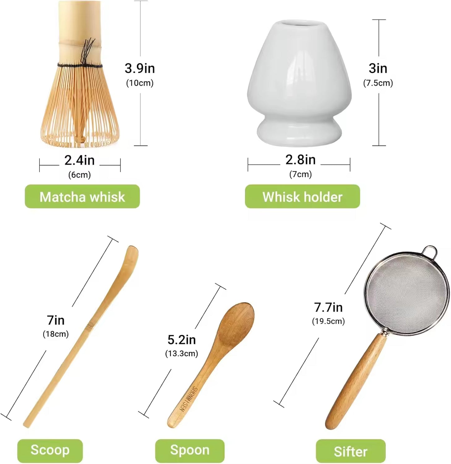 Bamboo Matcha Whisk Set