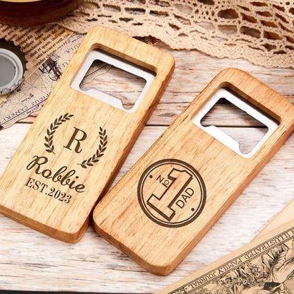 Wooden Grain Bottle Opener