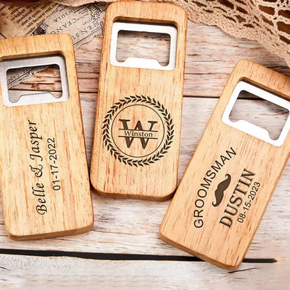 Wooden Grain Bottle Opener
