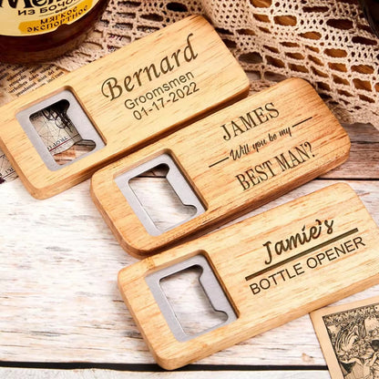 Wooden Grain Bottle Opener