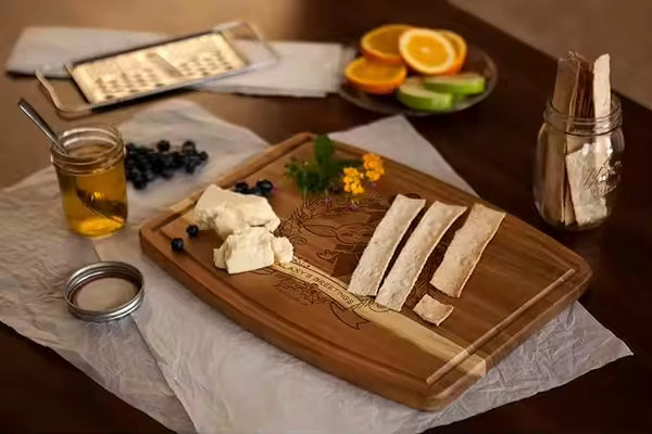 Curved Acacia Wood Cutting Board - 10pcs