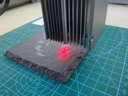 4 Inch Black Slate Stone Coasters