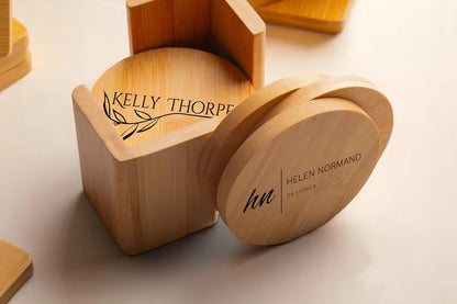 Bamboo Coaster Set - 8pack