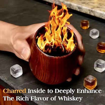 Wooden Whiskey Cup ﻿