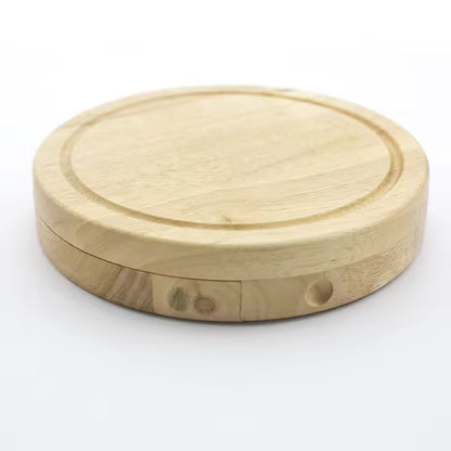 Rubber Wood Cheese Board-12Set