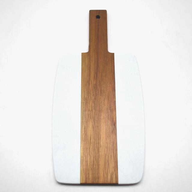 Marble Acacia Wood Splicing Cutting board14.96×7.09×0.51''