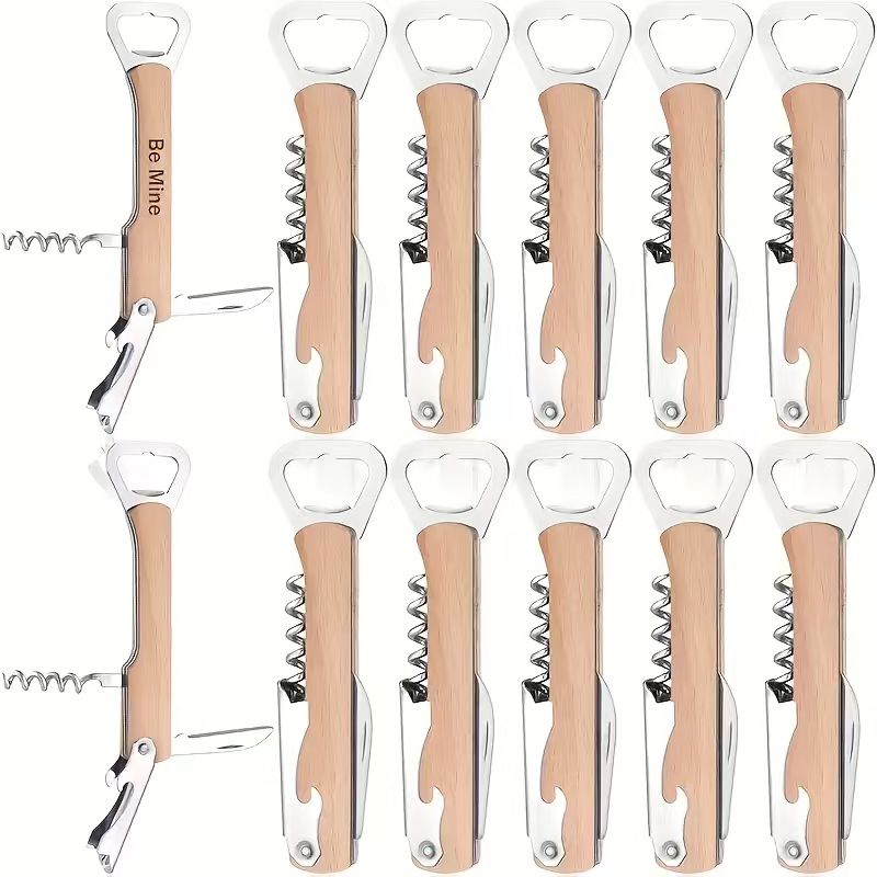 50 Pack Laser-engraved Multifunctional Creative Portable Bottle Opener Beer Wine Wine Bottle Opener Home Bottle Openier